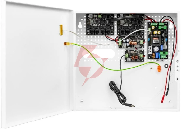 Zestaw do zasilania buforowego 9 odbiorników poe bcs power bcs-ups/ip8/e-s
