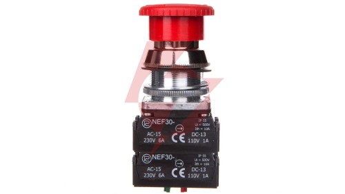 Przycisk bezpieczeństwa 30mm 2Z 2R IP56 przez obrót W0-NEF30-DRP 2X2Y C