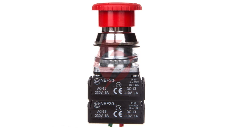 Przycisk bezpieczeństwa 30mm 2Z 2R IP56 przez obrót W0-NEF30-DRP 2X2Y C