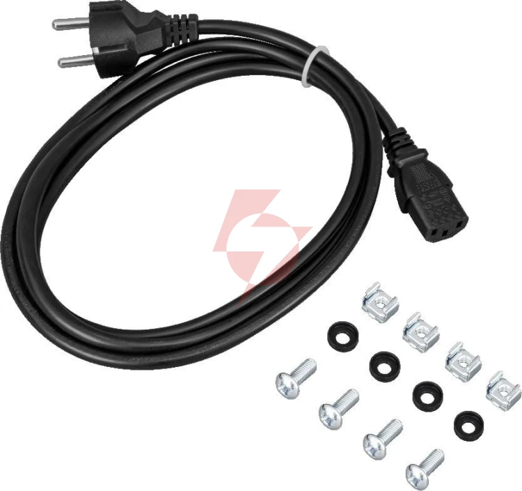 Zestaw buforowy do 8 kamer ip w obudowie rack bcs power bcs-ups/ip8gb/e-s/rack5u