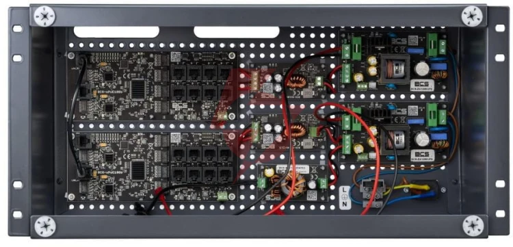 Zestaw do zasilania buforowego 16 odbiorników poe bcs power bcs-ups/ip16gb/e-s/rack5u