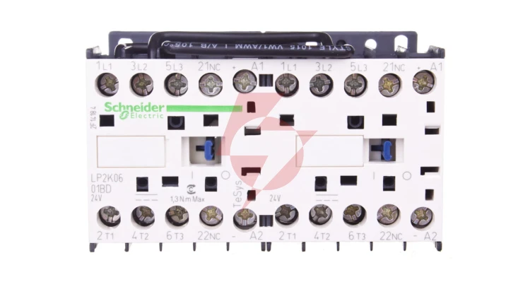 Stycznik nawrotny 6A 2,2kW 24V DC LP2K0601BD