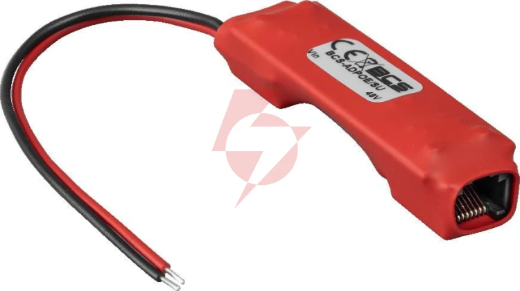 Adapter z przetwornicą do kamer ip poe passive rj45 bcs power bcs-adpoe/su