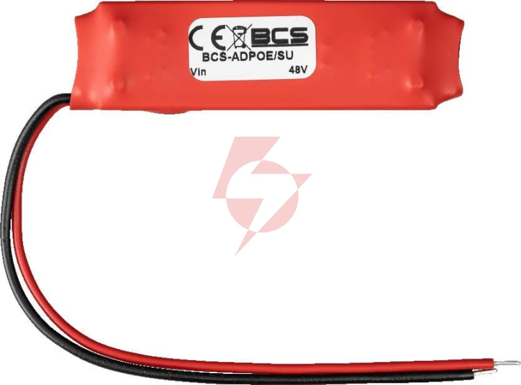 Adapter z przetwornicą do kamer ip poe passive rj45 bcs power bcs-adpoe/su