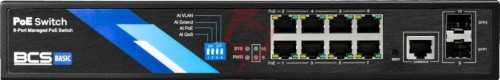 Switch poe bcs basic bcs-b-sp08g-2sfp-m