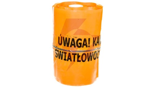 Folia kablowa ostrzegawczo-lokalizacyjna TOL 25 /Uwaga kabel światłowodowy/ 68320 /100m/