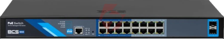 Switch poe bcs basic bcs-b-sp16g-2sfp-m