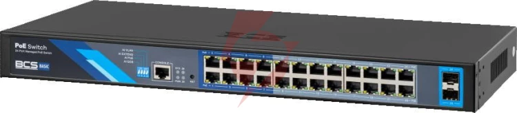 Switch poe bcs basic bcs-b-sp24g-2sfp-m
