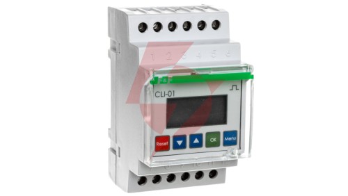 Licznik impulsów programowalny 24-264V AC/DC 1P 8A 8 cyfr modułowy CLI-01