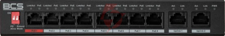 Switch poe bcs line bcs-l-sp0802g(2)