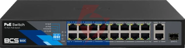 Switch poe bcs basic bcs-b-sp1602g-1sfp