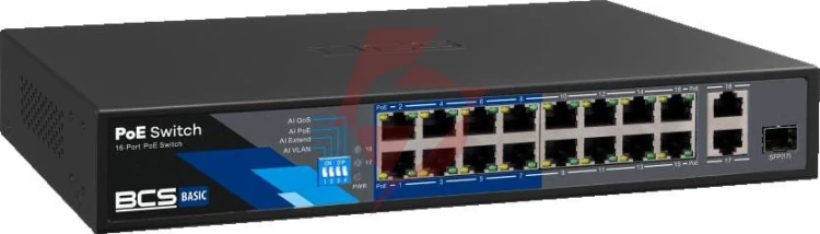 Switch poe bcs basic bcs-b-sp1602g-1sfp