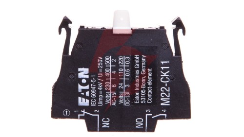 Styk pomocniczy 1Z 1R montaż czołowy M22-CK11 107940