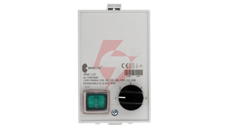 Regulator prędkości obrotowej 1-fazowy ARW 1,2 230V 1,2A IP54 17886-9999