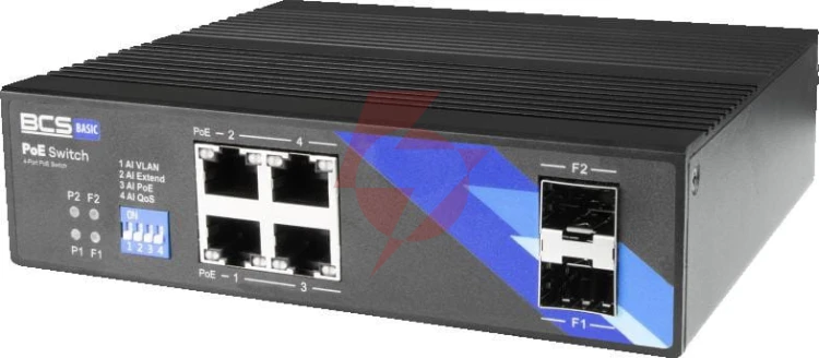 Switch poe bcs basic bcs-b-isp04g-2sfp