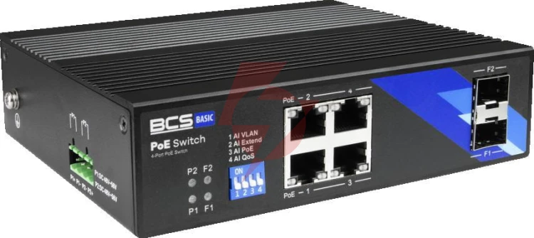 Switch poe bcs basic bcs-b-isp04g-2sfp