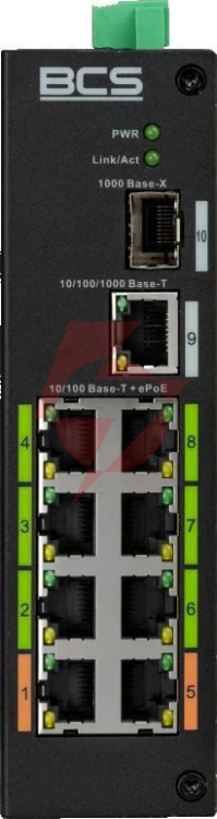 Switch poe bcs line bcs-l-sp08e01g-1sfp(2)