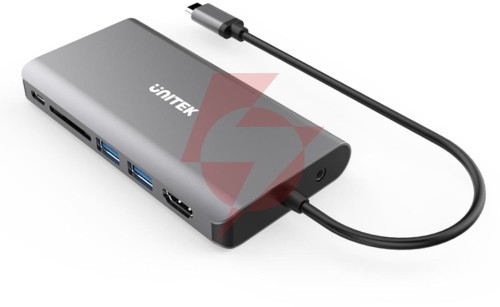 Hub usb-c unitek d1019b 3.1 8w1 z power delivery 100w