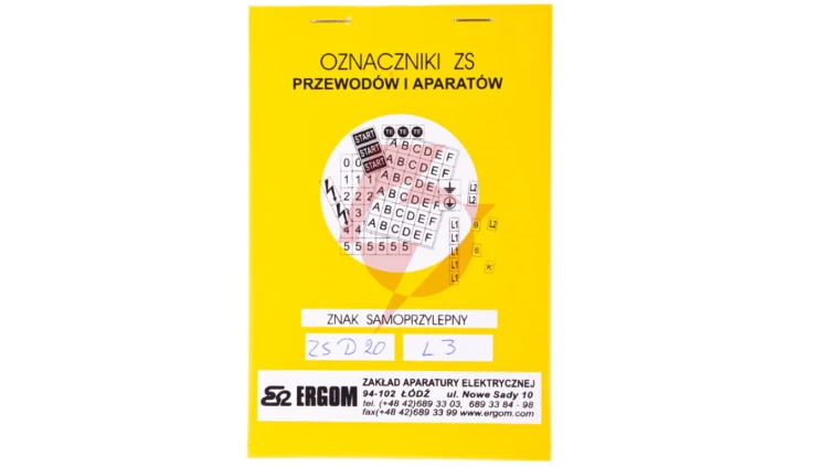 Znaki samoprzylepne ZS D20/L3 E04ZP-02030402900