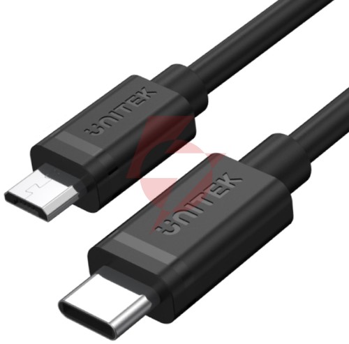 Unitek y-c473bk przewód usb typ-c do microusb 1m