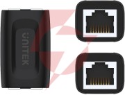 Adapter unitek rj45 (f) - rj45 (f) cat.6 1gbps | przedłużka sieciowa rj45, łącznik