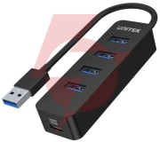 Hub usb unitek h1117a, 4 porty, usb-c, usb 3.1, aktywny, 10w