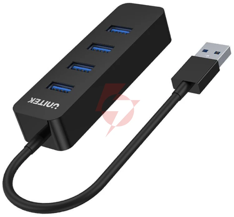 Hub usb unitek h1117a, 4 porty, usb-c, usb 3.1, aktywny, 10w