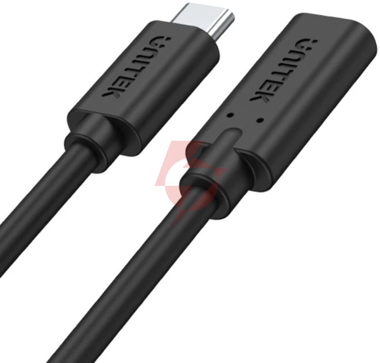 Przedłużacz unitek c14086bk usb-c 10gbps 4k pd 100w 50cm
