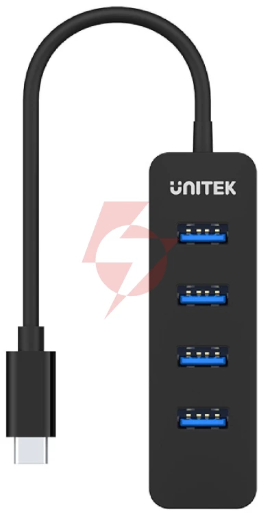 Unitek h1117b hub usb-c, 4 porty usb 3.1, aktywny, 10 w