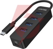 Unitek h1117b hub usb-c, 4 porty usb 3.1, aktywny, 10 w