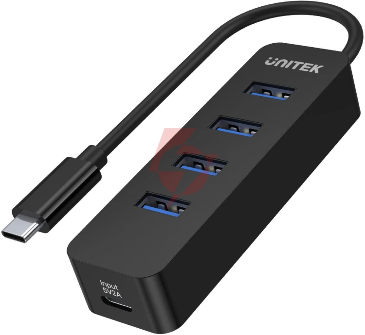 Unitek h1117b hub usb-c, 4 porty usb 3.1, aktywny, 10 w