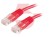 Patchcord u/utp kat.5e 1 m czerwony 