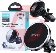 Uchwyt samochodowy magnetyczny ładowarka indukcyjna joyroom jr-zs240 qi 15w magsafe apple iphone