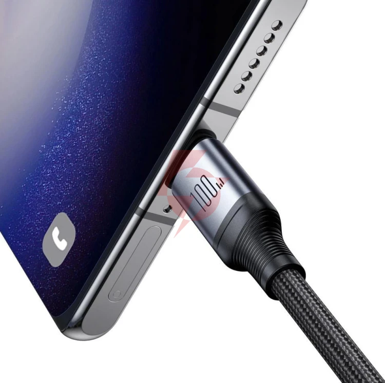 Kabel 2w1 usb-c / 2x usb-c joyroom speedy sa21-1t2 150cm 100w w oplocie czarny