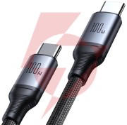 Kabel 2w1 usb-c / 2x usb-c joyroom speedy sa21-1t2 150cm 100w w oplocie czarny