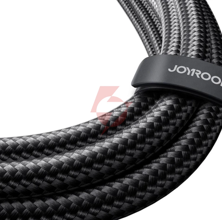 Kabel 2w1 usb-c / 2x usb-c joyroom speedy sa21-1t2 150cm 100w w oplocie czarny