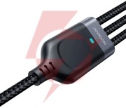 Kabel 3w1 usb-a / usb-c micro-usb lightning joyroom s-1t3018a18 30cm 3.5a w oplocie czarny
