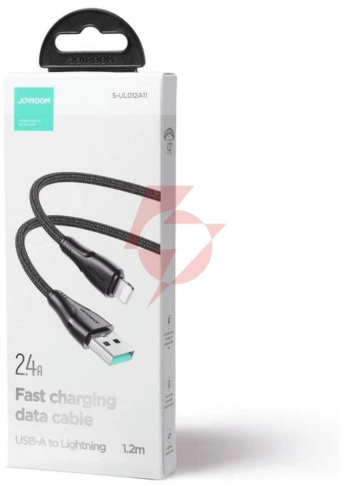 Kabel usb-a / lightning joyroom s-ul012a11 120cm 2.4a w oplocie czarny
