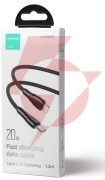 Kabel usb-c / lightning joyroom s-cl020a11 120cm 20w w oplocie czarny