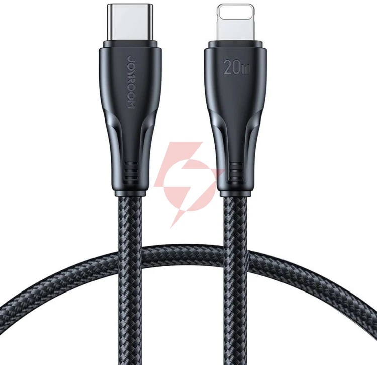 Kabel usb-c / lightning joyroom s-cl020a11 120cm 20w w oplocie czarny