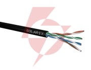 Kabel skrętka solarix cat.5e u/utp uv żelowany fca karton 305m