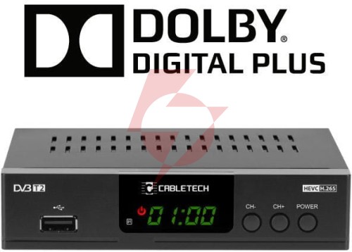 Tuner dvb-t2 h.265 hevc cabletech