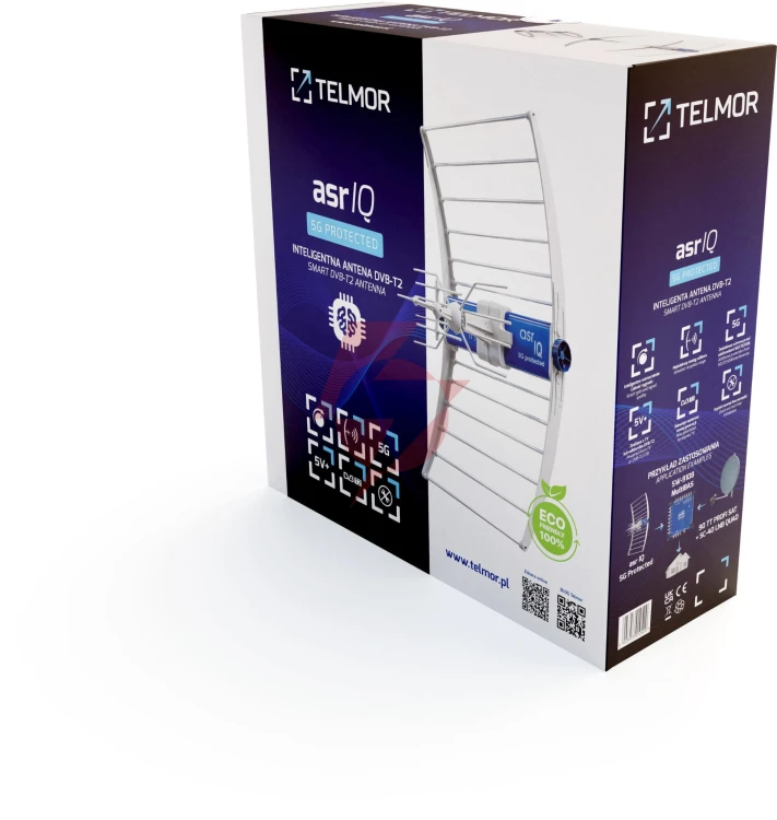 Antena szerokopasmowa telkom-telmor dvb-t/t2 asr iq 2023 z zza7 5g protected uhf