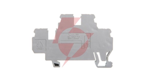 Złączka szynowa 2-piętrowa 2,5mm2 L/L szara 870-501