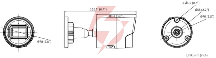 Kamera ip hikvision ds-2cd2043g2-li2u(2.8mm)