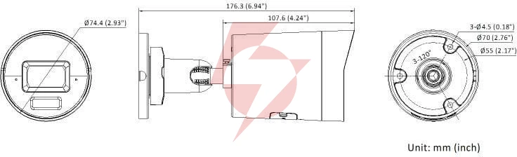 Kamera ip hikvision ds-2cd2063g2-li2u(2.8mm)