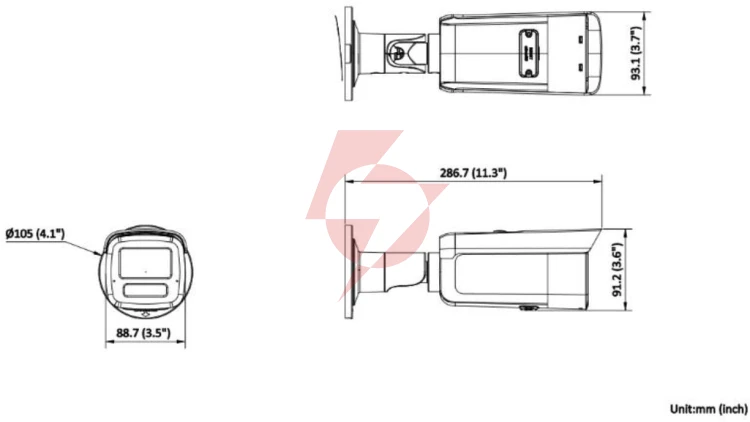 Kamera ip hikvision ds-2cd2t23g2-4li(2.8mm)