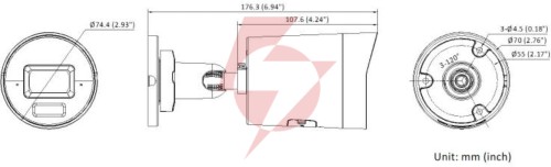 Kamera ip hikvision ds-2cd2043g2-li(2.8mm)