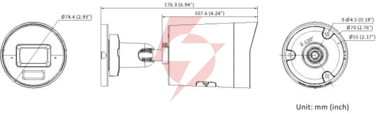Kamera ip hikvision ds-2cd2043g2-li(2.8mm)