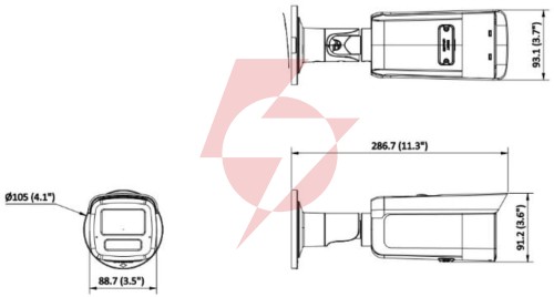 Kamera ip hikvision ds-2cd2t43g2-4li(2.8mm)